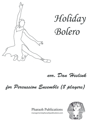 Book cover for Holiday Bolero for Percussion Ensemble