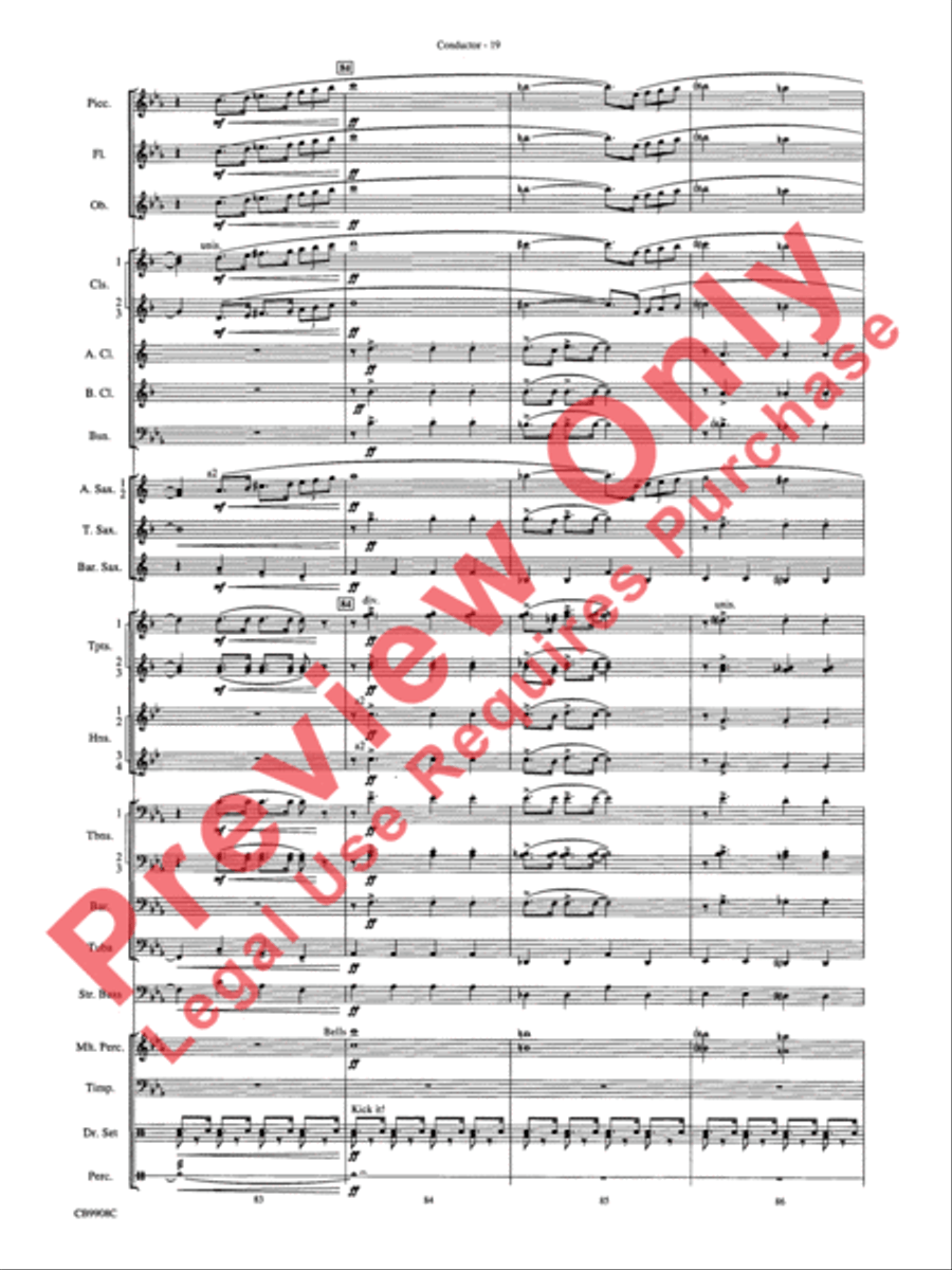 Swing's the Thing Concert Band scores gallery preview page 22
