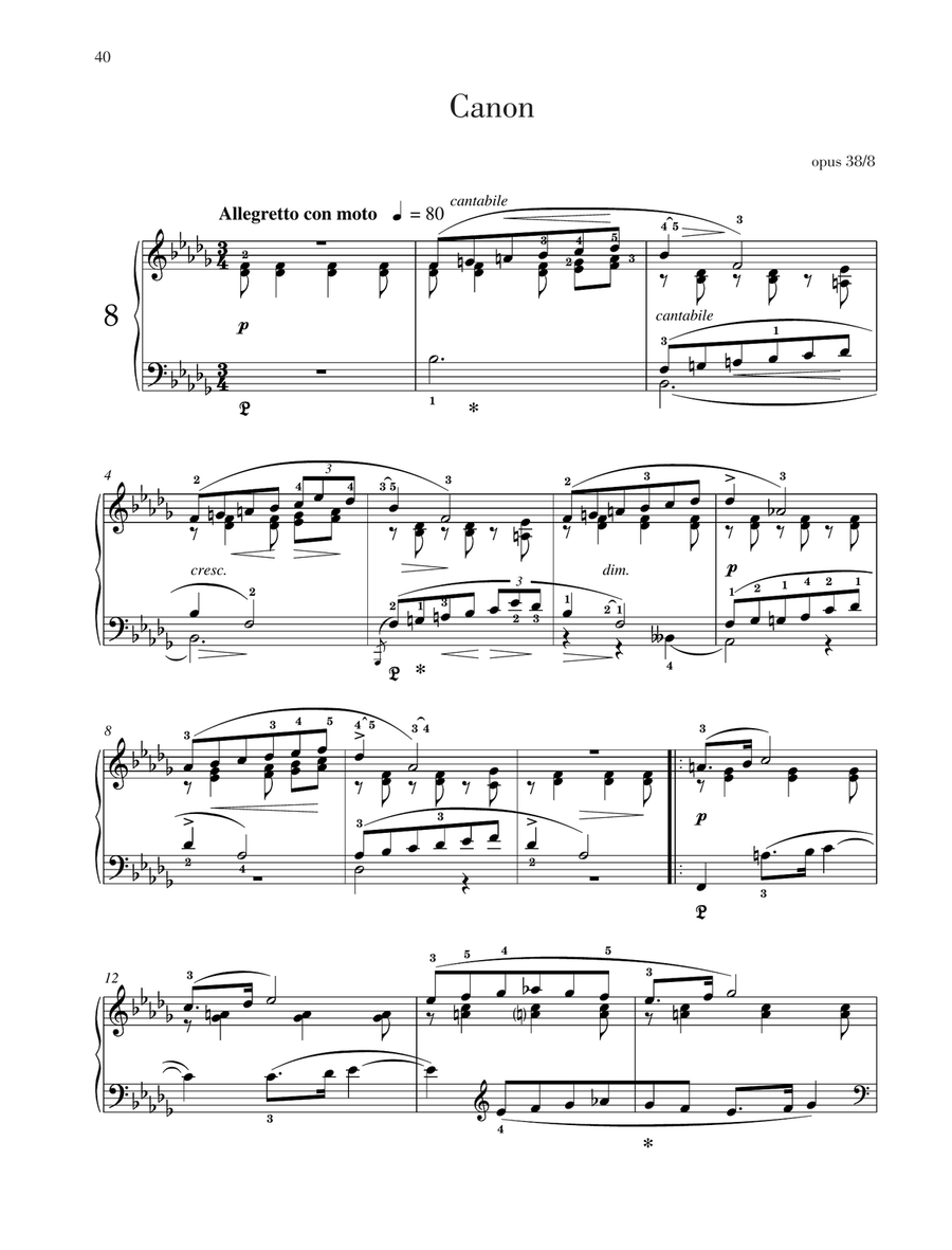 Canon B-flat major