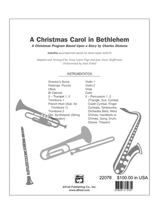 Book cover for A Christmas Carol in Bethlehem