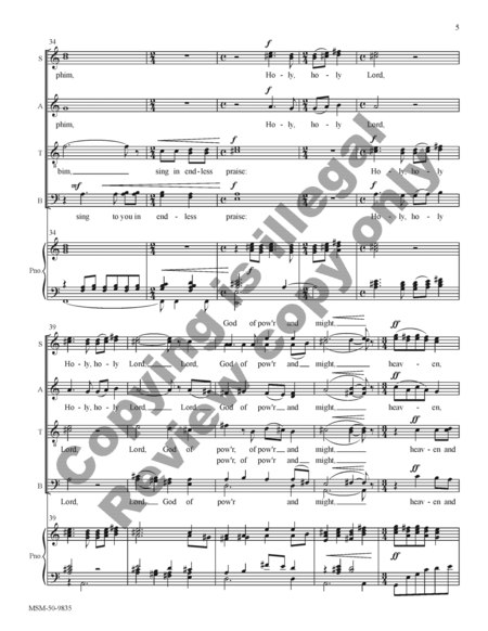 Festival Te Deum (Choral Score) image number null