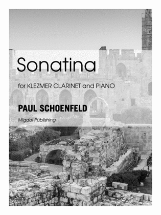 Book cover for Sonatina for Klezmer Clarinet and Piano