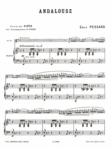 Andalouse, For Flute And Piano