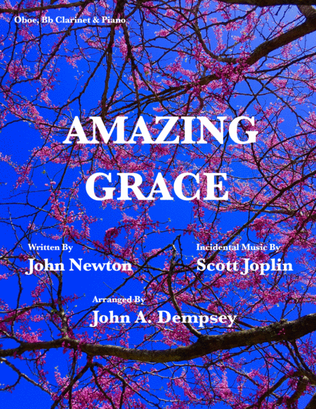 Book cover for Amazing Grace / The Entertainer (Trio for Oboe, Clarinet and Piano)