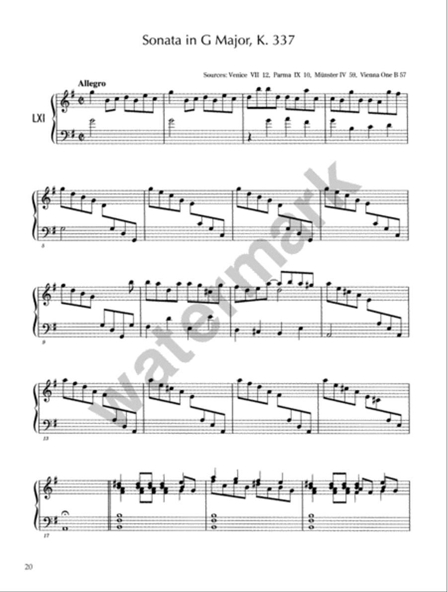 Domenico Scarlatti -- Ninety Sonatas in Three Volumes, Volume III Piano Solo scores gallery preview page 3