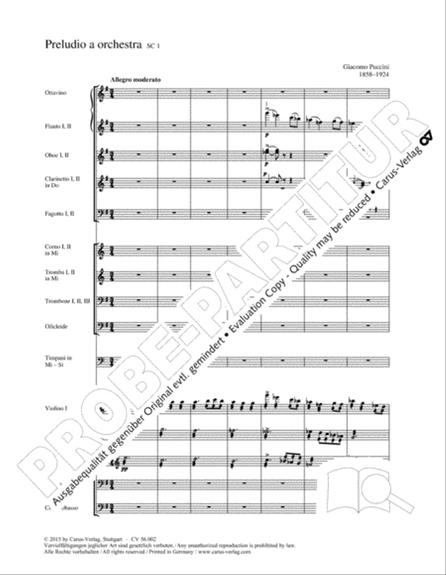 Edizione Nazionale delle Opere di Giacomo Puccini. II. Instrumental music; 1. Works for orchestra (vol. II/1) Score scores gallery preview page 50