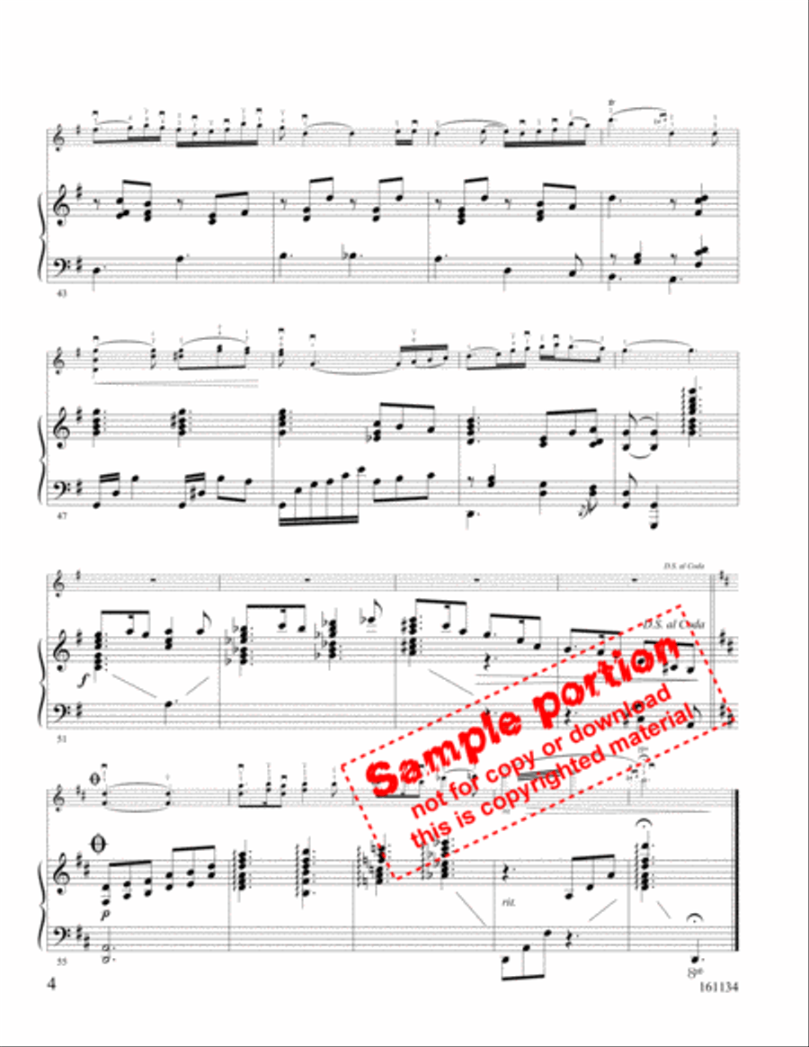 His Eye Is On The Sparrow Violin Solo scores gallery preview page 4