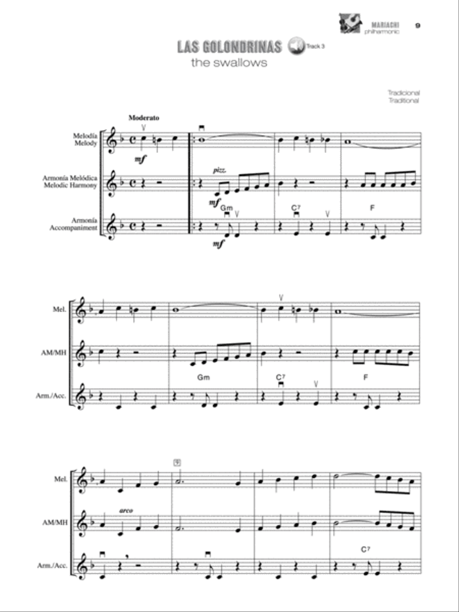 Mariachi Philharmonic (Mariachi in the Traditional String Orchestra) String Orchestra scores gallery preview page 4