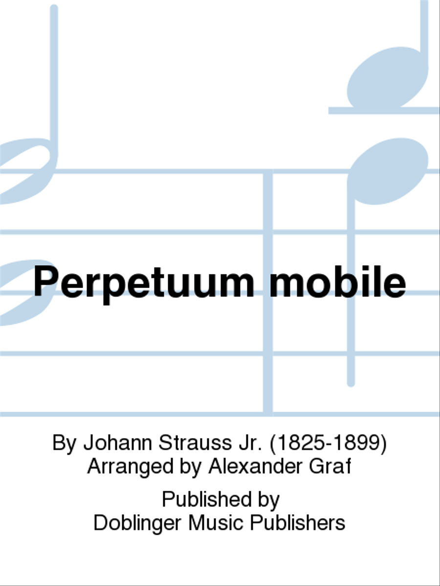 Perpetuum mobile Perpetuum mobile Score and Part scores gallery preview page 1