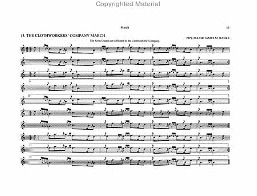 Scots Guards – Volume 3 Bagpipe scores gallery preview page 3