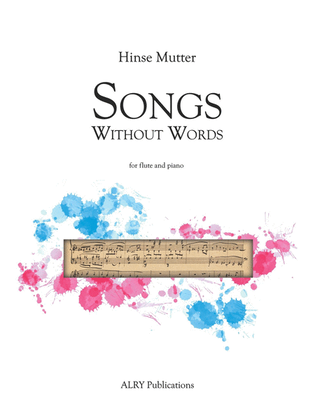 Book cover for Three Songs Without Words for Flute and Piano