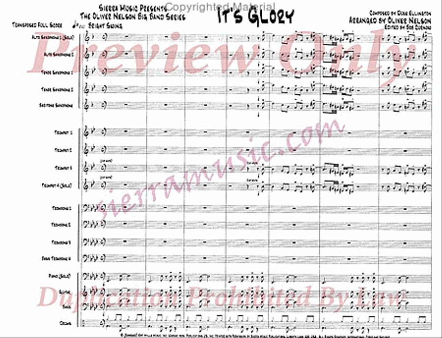 It's Glory It's Glory Big Band scores gallery preview page 2