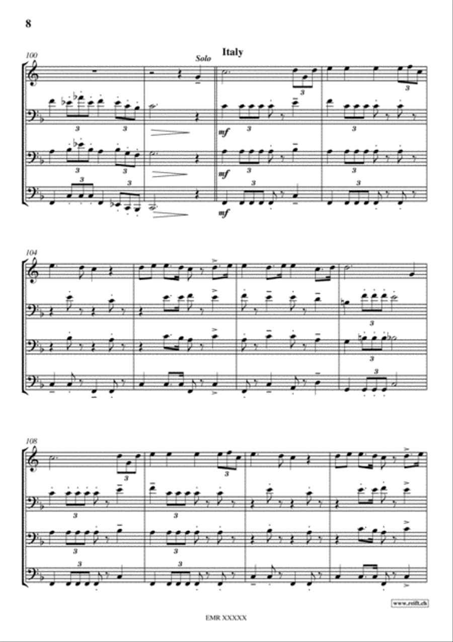 Around The World With My Alphorn Trombone scores gallery preview page 8