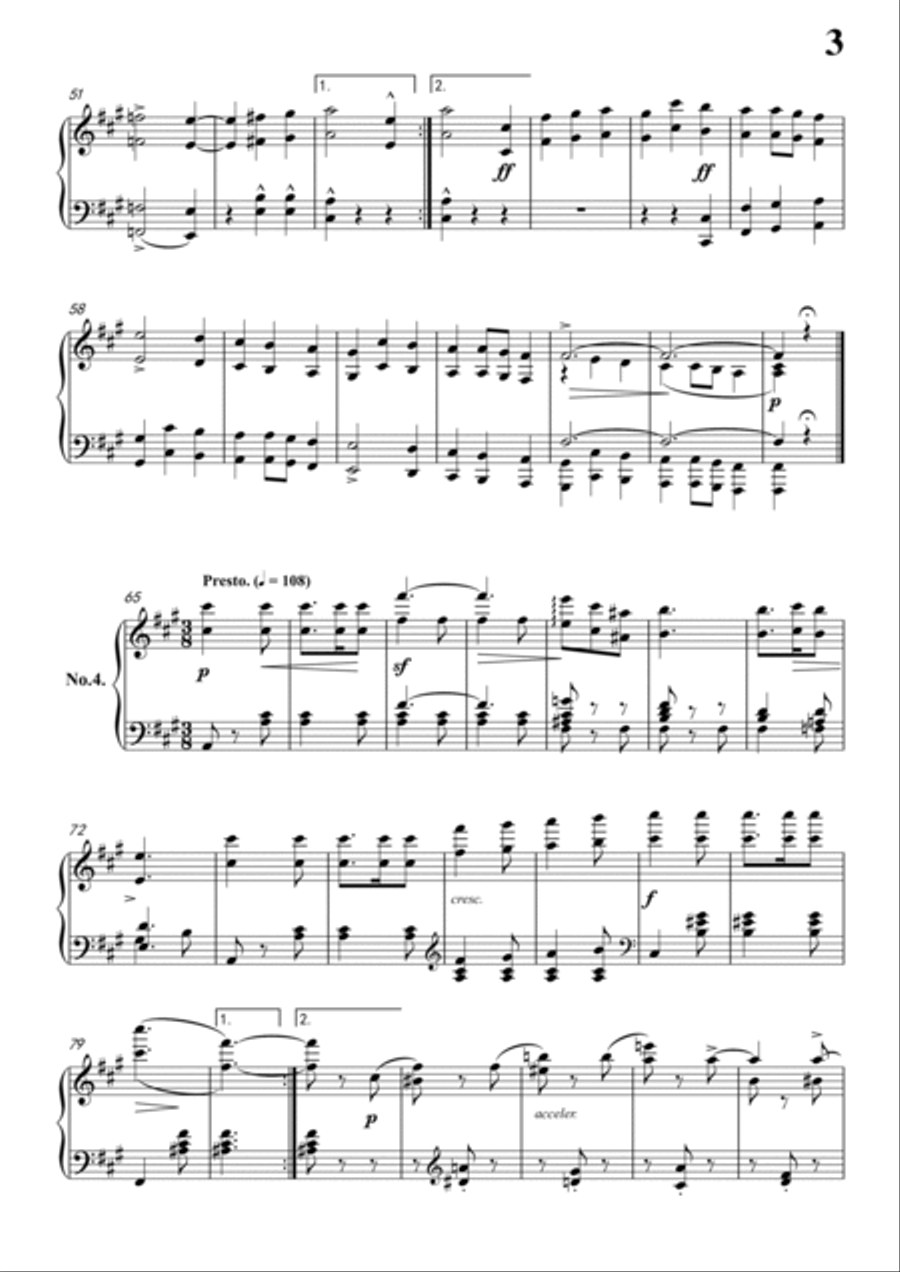 Schumann-Papillons,Op.2 for Piano Voice scores gallery preview page 4