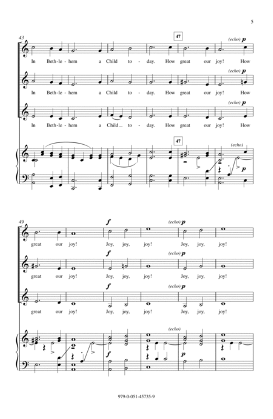 Three Noels SSA scores gallery preview page 4