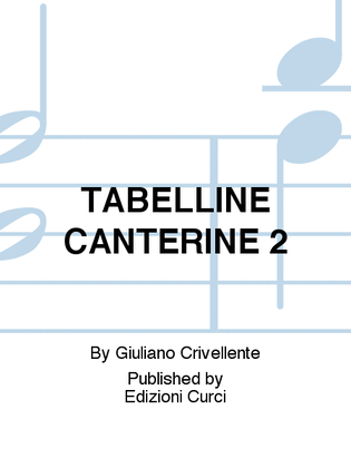 TABELLINE CANTERINE 2