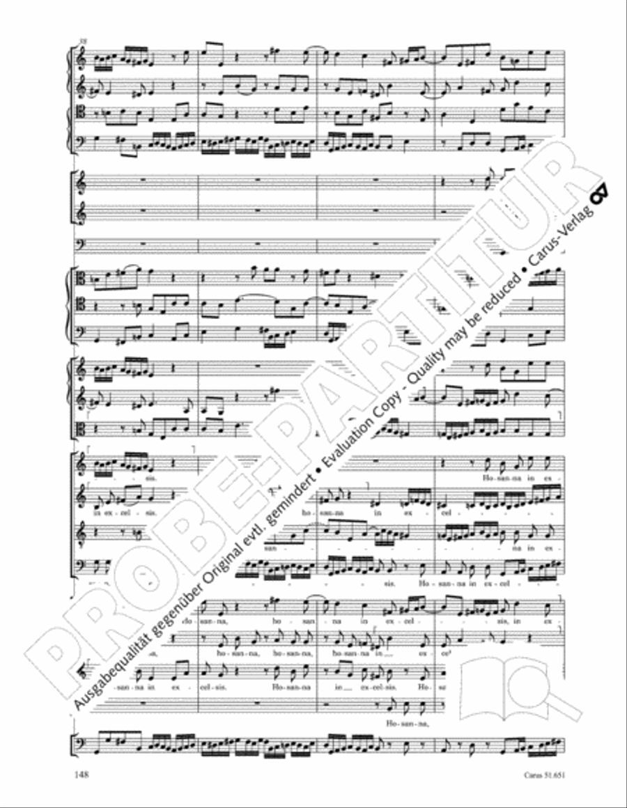 C Minor Mass, K. 427 (Missa in c KV 427) 4-Part scores gallery preview page 164