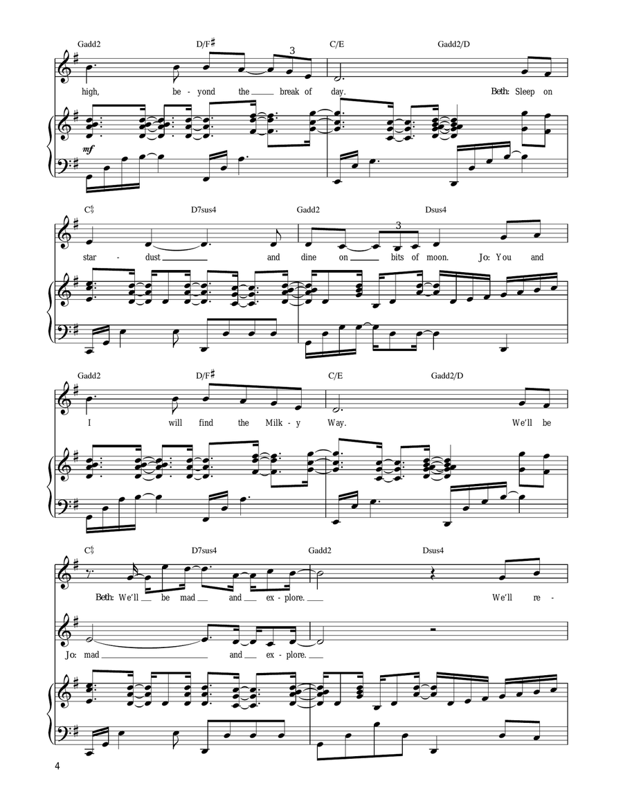 Some Things Are Meant To Be Piano, Vocal, Guitar scores gallery preview page 4