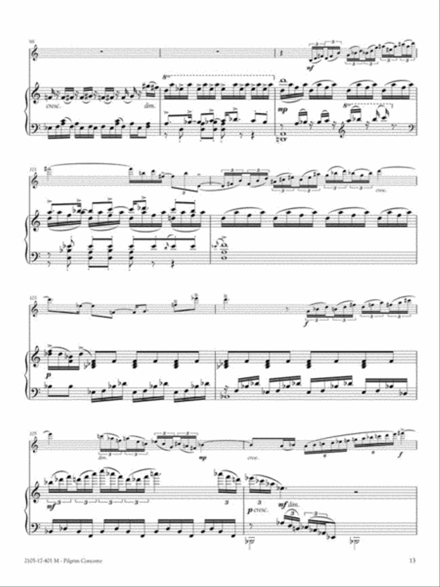 Pilgrim Concerto Alto Saxophone scores gallery preview page 3
