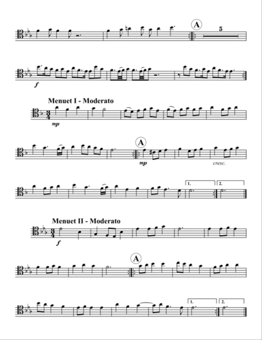 Royal Fireworks Suite Royal Fireworks Suite Trombone Quartet scores gallery preview page 6