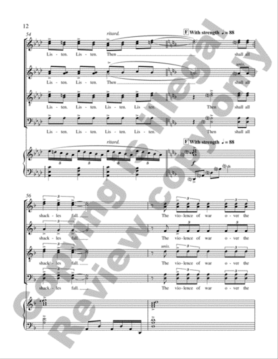 The Tree of Peace The Tree of Peace 4-Part scores gallery preview page 30