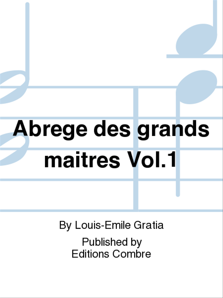 Abrege des grands maitres - Volume 1 Easy Piano scores gallery preview page 1