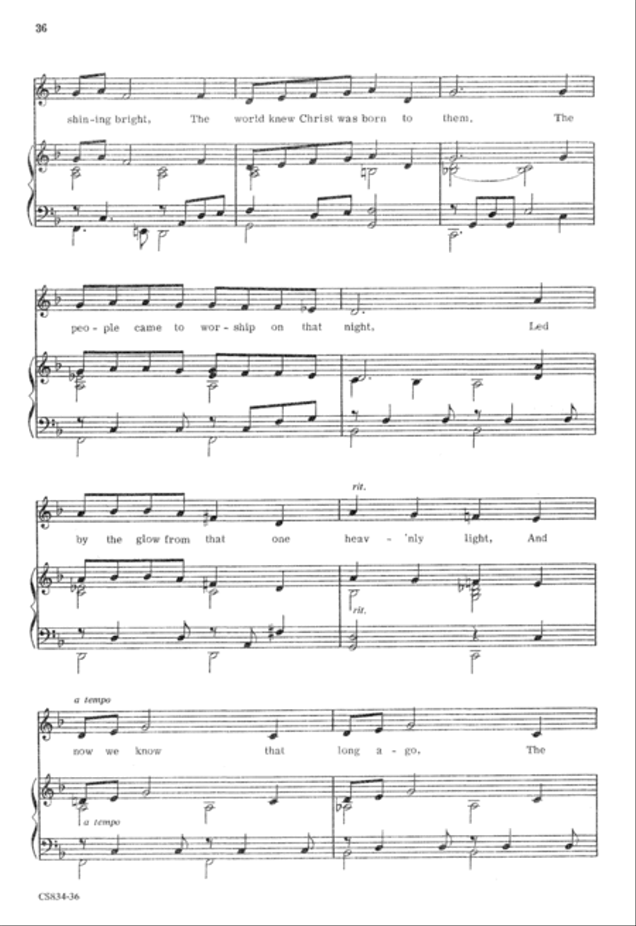 The Brightest Star Unison Choir scores gallery preview page 36