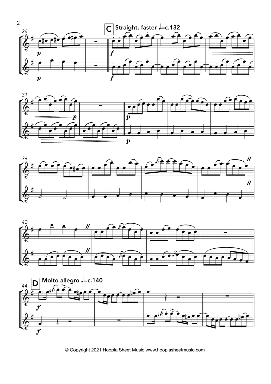 Yankee Doodle Doodles Yankee Doodle Doodles Flute Duet scores gallery preview page 2