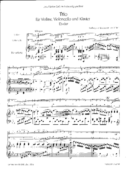 3 Trios Op. 1