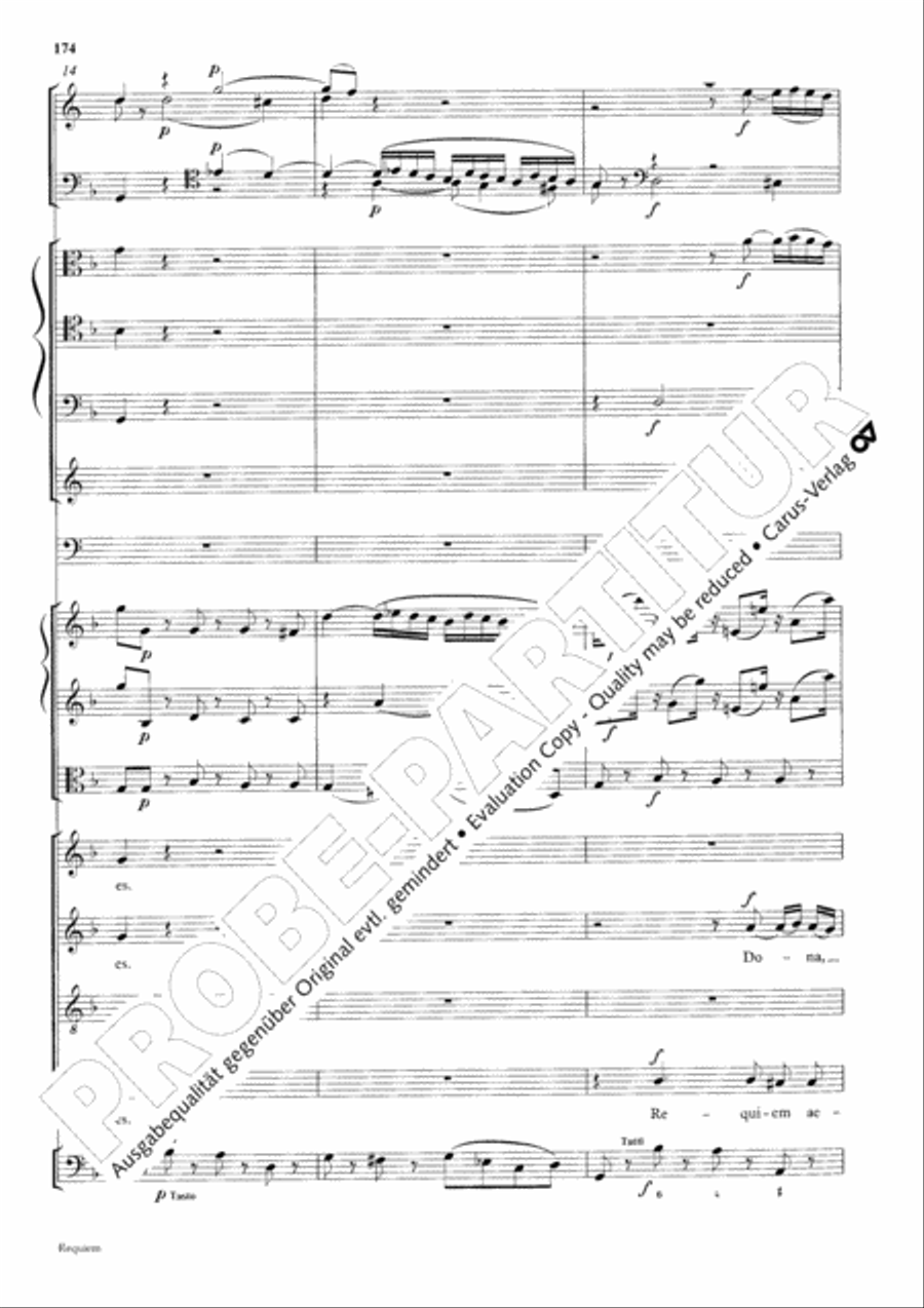 Requiem Requiem 4-Part scores gallery preview page 181