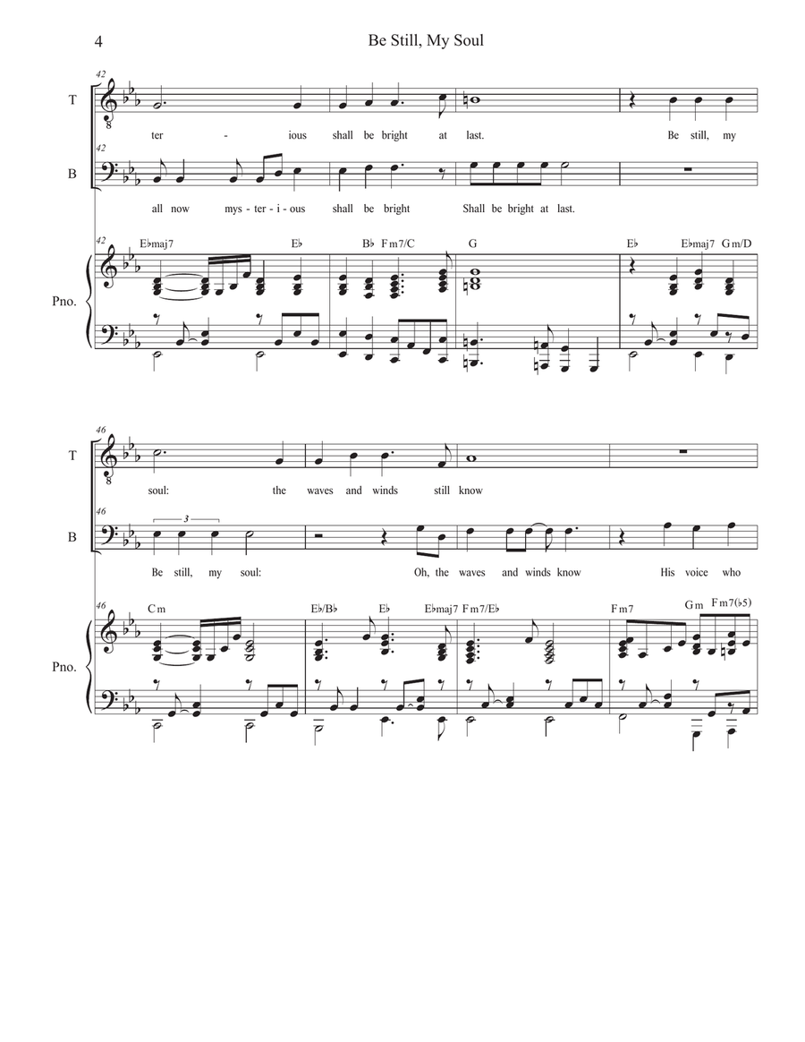 Be Still, My Soul (2-part choir - (TB) TB scores gallery preview page 4