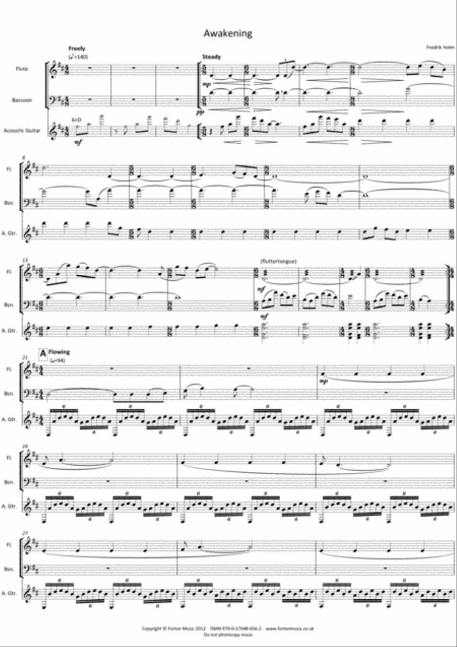 Awakening Awakening Bassoon scores gallery preview page 2