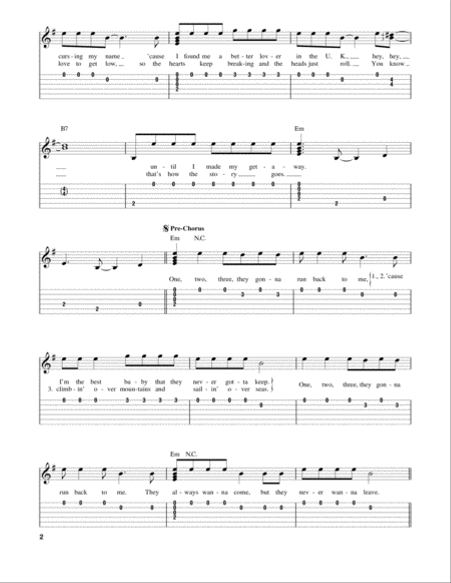 Ex's & Oh's Ex's & Oh's Acoustic Guitar scores gallery preview page 2