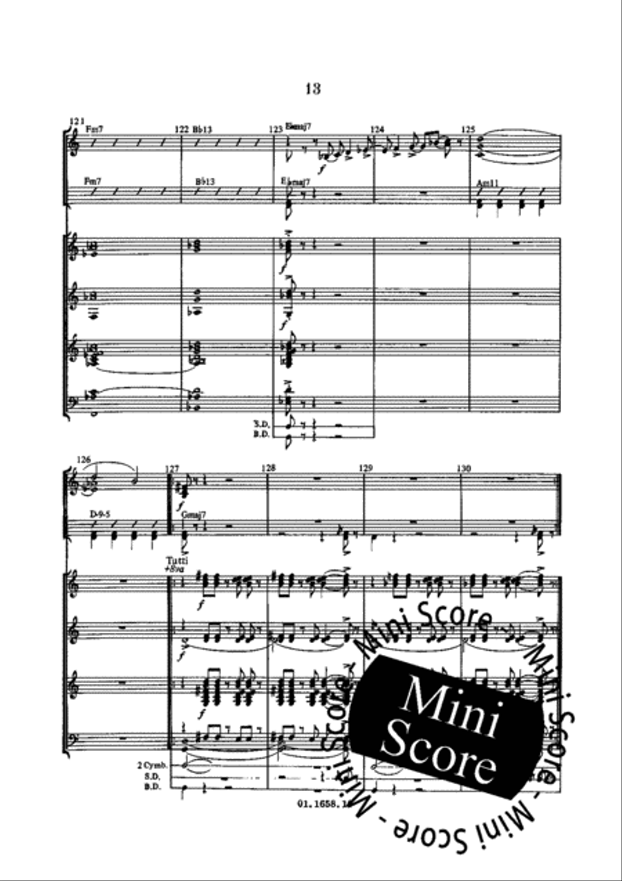 A Suite for Jazz Ensemble Concert Band scores gallery preview page 17