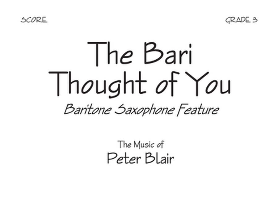 The Bari Thought of You - Score