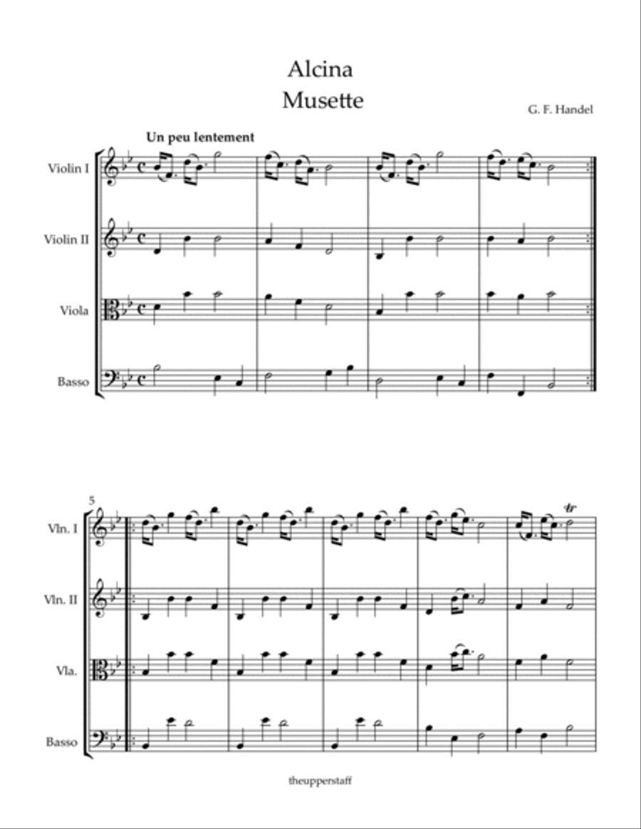 Alcina Musette String Orchestra scores gallery preview page 2