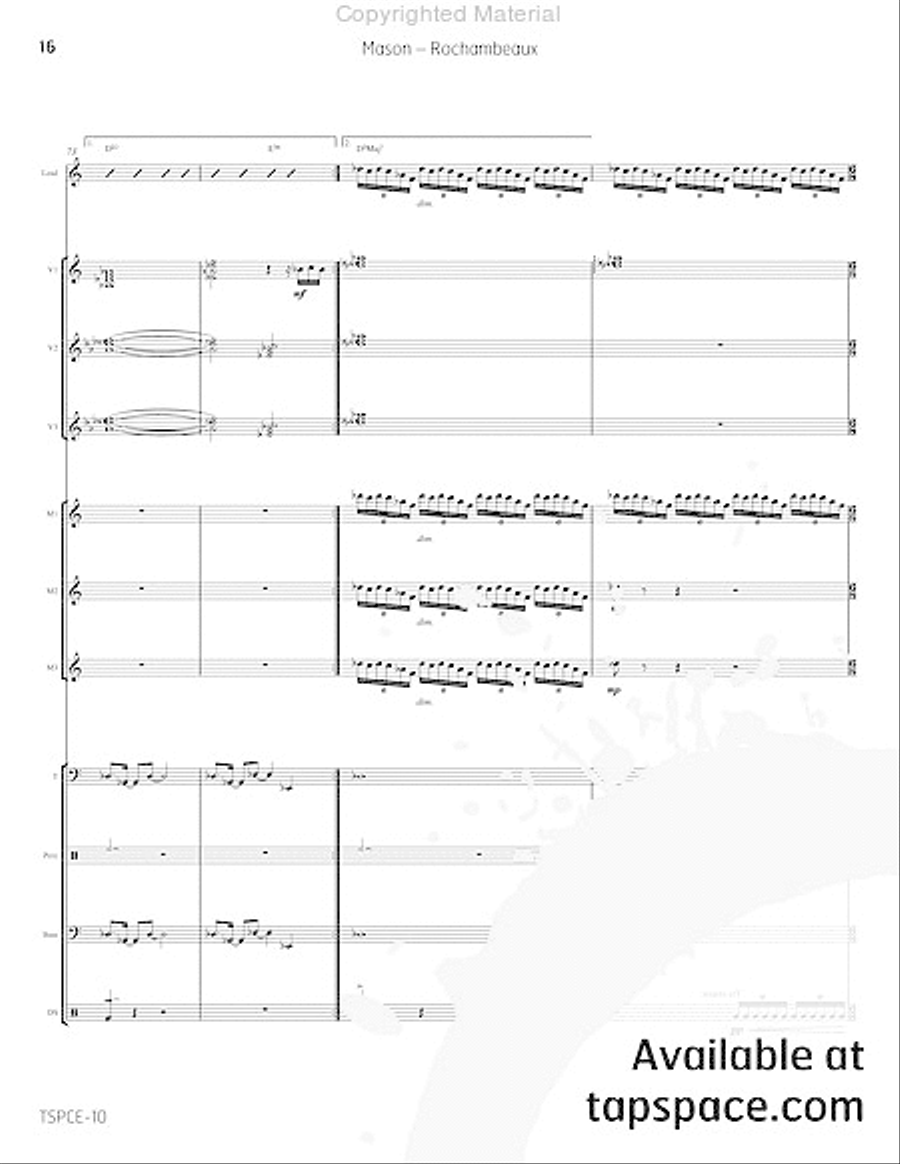 Rochambeaux Percussion Ensemble scores gallery preview page 21