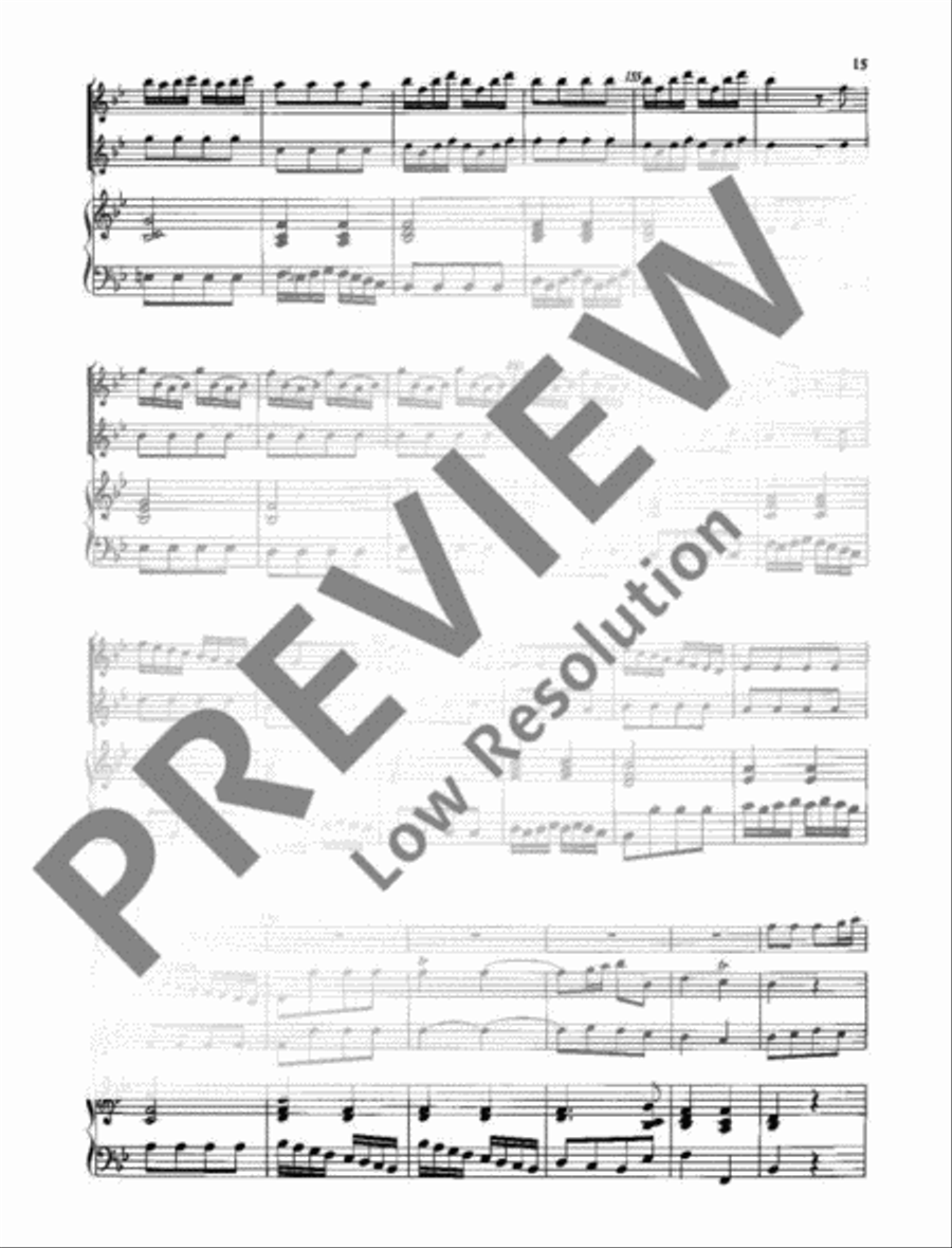 Concerto Bb major Alto Recorder scores gallery preview page 16