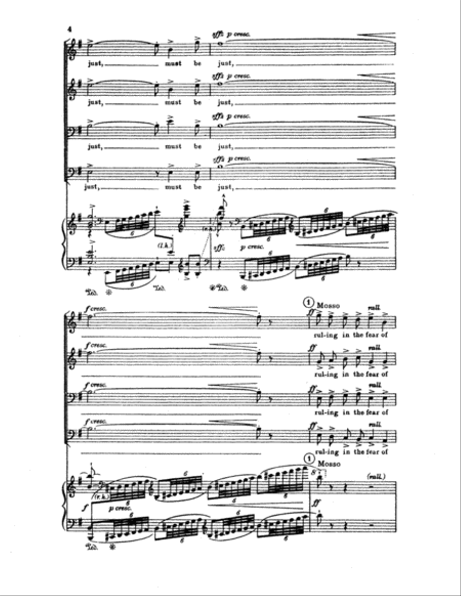 The Last Words of David (Choral Score) TTBB scores gallery preview page 3