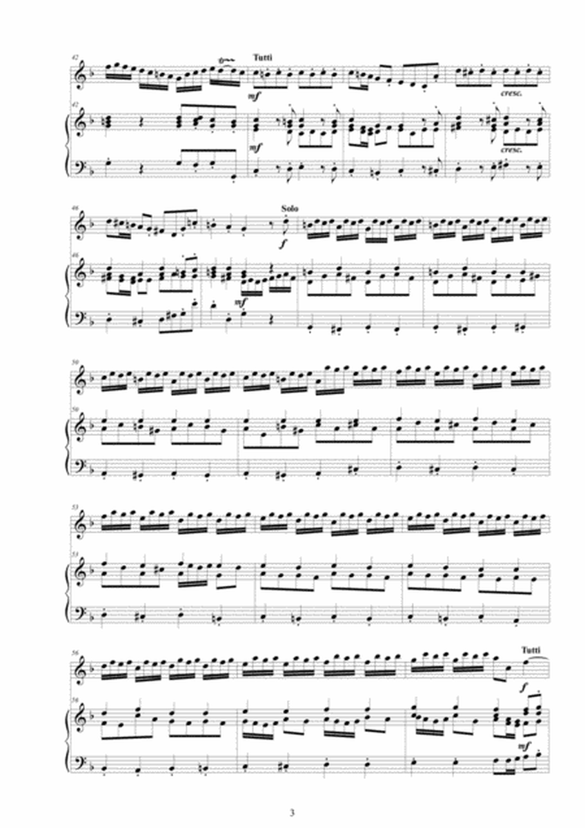 Sammartini - Oboe Concerto in F major No.1 for Oboe and Cembalo or Piano image number null