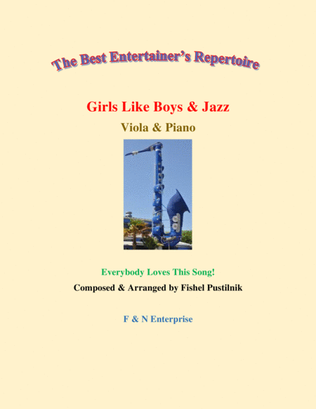 "Girls Like Boys & Jazz"-Piano Background for Viola and Piano-Video