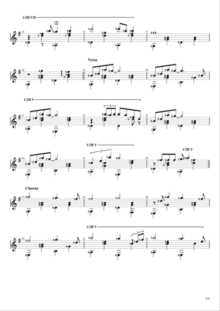 Can't Smile Without You Electric Guitar scores gallery preview page 2