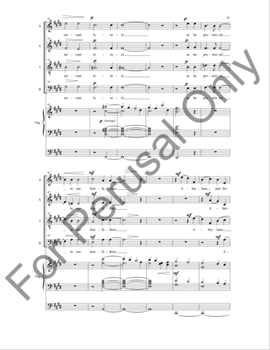 Magnificat and Nunc Dimittis 4-Part scores gallery preview page 10