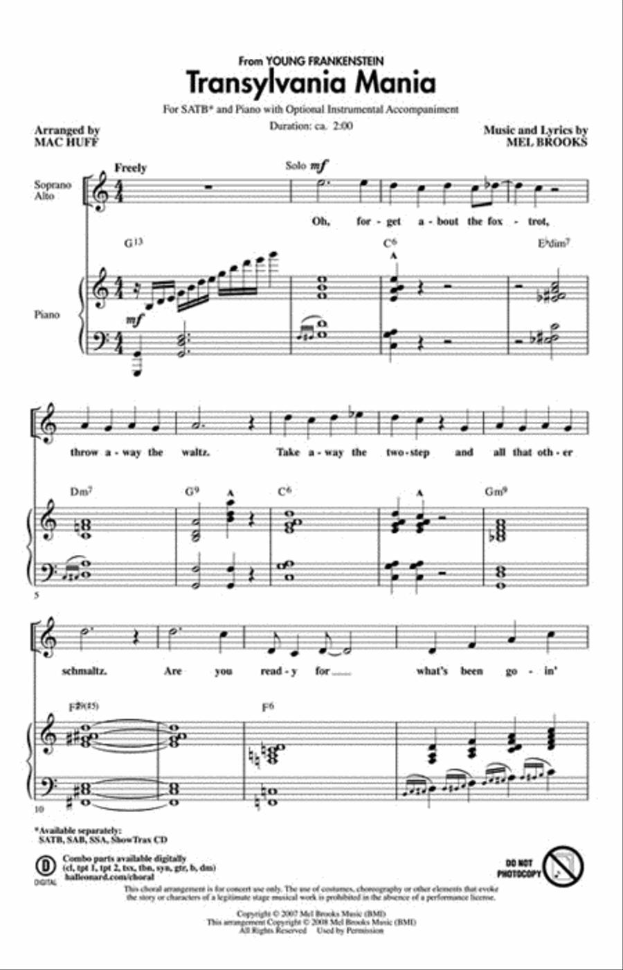 Transylvania Mania Transylvania Mania 4-Part scores gallery preview page 2