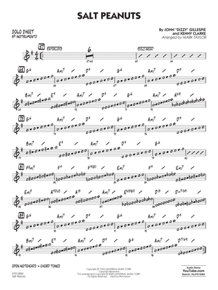 Book cover for Salt Peanuts (arr. Mark Taylor) - Bb Solo Sheet