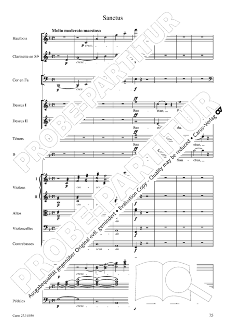 Requiem in C major 4-Part scores gallery preview page 78
