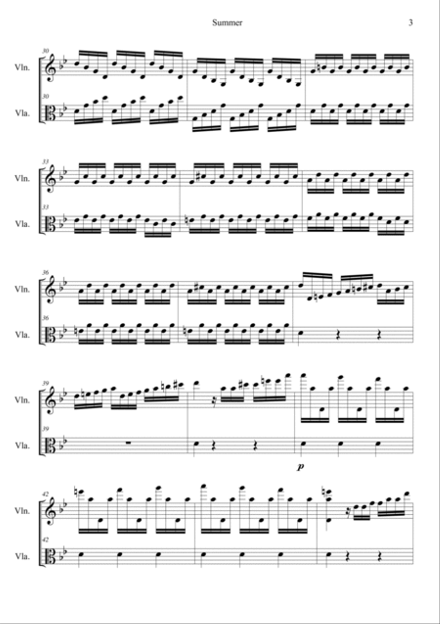 The Four Seasons: Summer 3rd Movement 