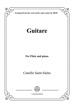 Book cover for Saint-Saëns-Guitare,for Flute and Piano