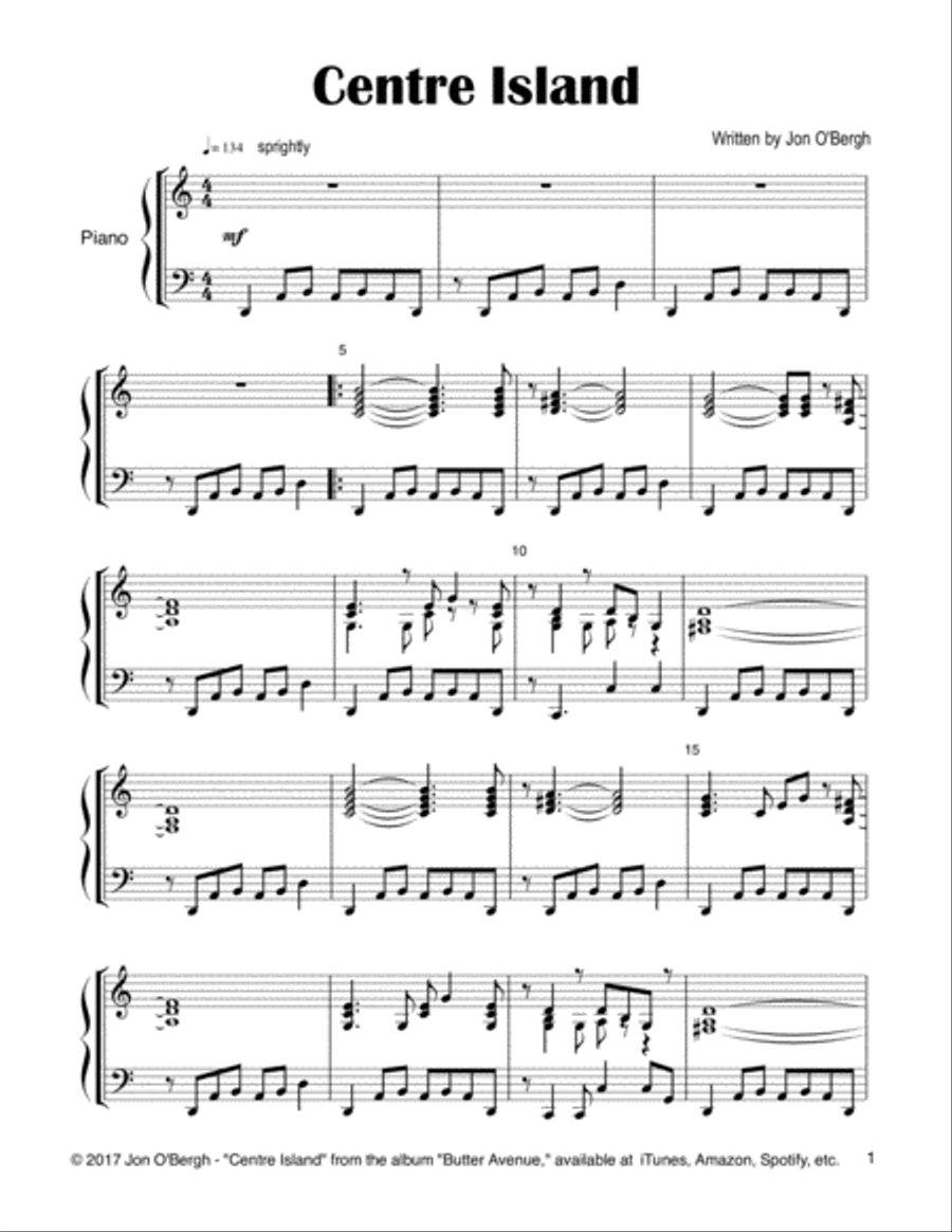 Butter Avenue - The Complete Album for Solo Piano Piano Solo scores gallery preview page 3