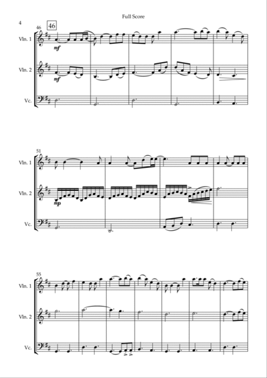 Touch The Sky Touch The Sky String Trio scores gallery preview page 4
